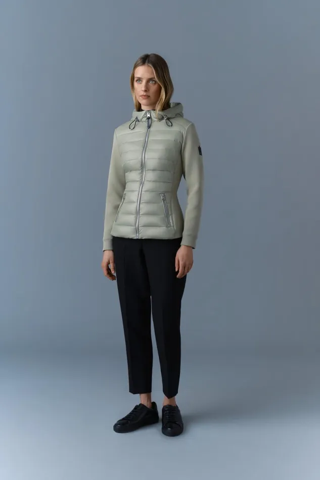 Light Jackets Women Mackage DELLAR Hybrid Jacket With Hood Cream Light Jackets Women Mackage DELLAR Hybrid Jacket With Hood Cream