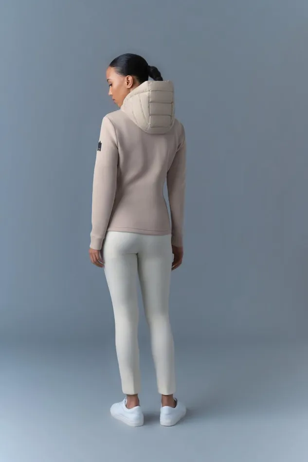 Light Jackets Women Mackage DELLAR Hybrid Jacket With Hood Cream Light Jackets Women Mackage DELLAR Hybrid Jacket With Hood Cream