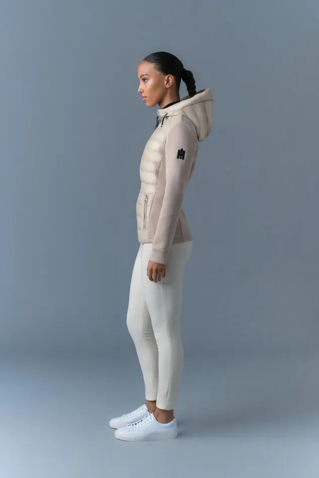 Light Jackets Women Mackage DELLAR Hybrid Jacket With Hood Cream Light Jackets Women Mackage DELLAR Hybrid Jacket With Hood Cream