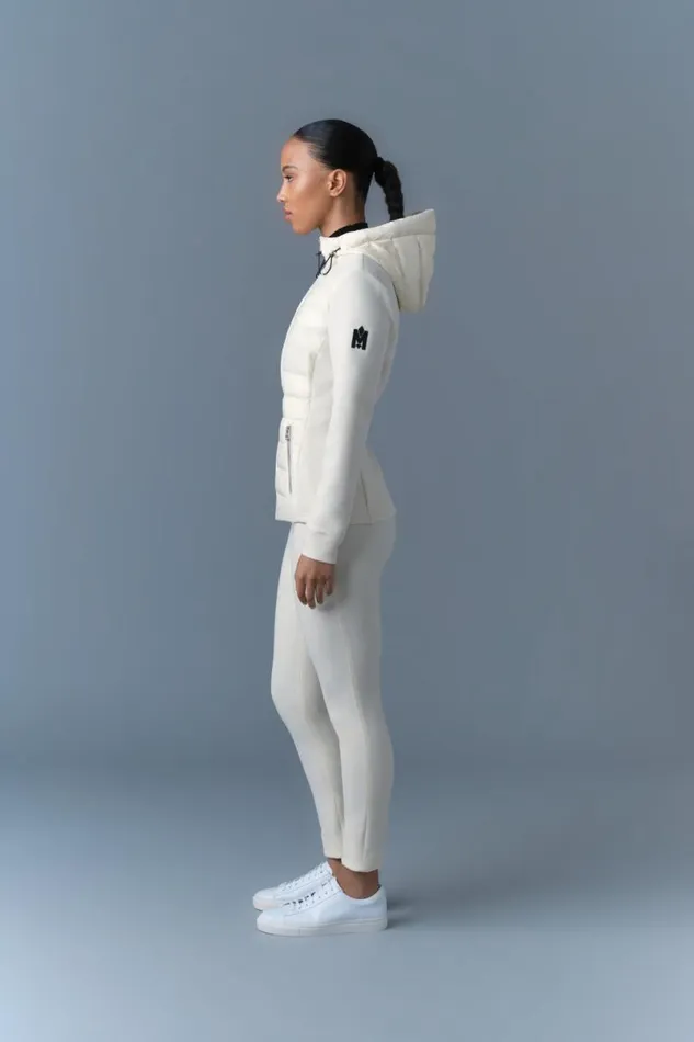 Light Jackets Women Mackage DELLAR Hybrid Jacket With Hood Cream Light Jackets Women Mackage DELLAR Hybrid Jacket With Hood Cream