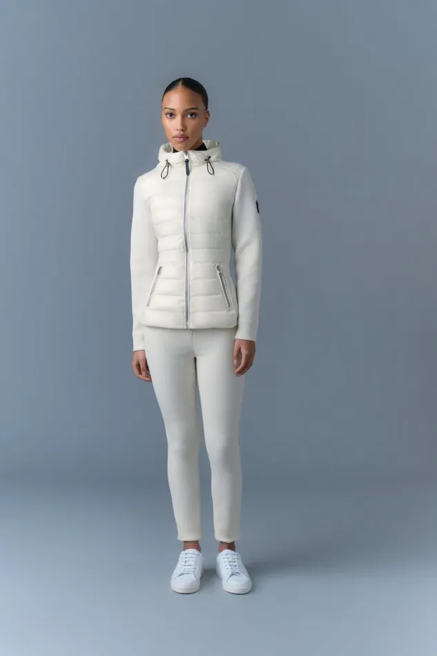Light Jackets Women Mackage DELLAR Hybrid Jacket With Hood Cream Light Jackets Women Mackage DELLAR Hybrid Jacket With Hood Cream