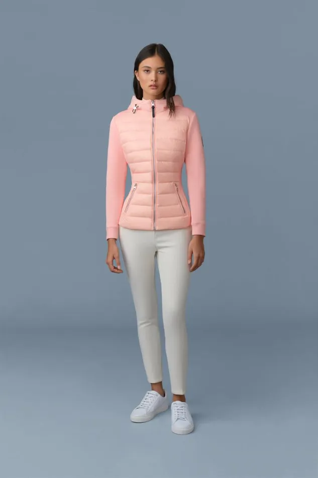 Light Jackets Women Mackage DELLAR Hybrid Jacket With Hood Cream Light Jackets Women Mackage DELLAR Hybrid Jacket With Hood Cream