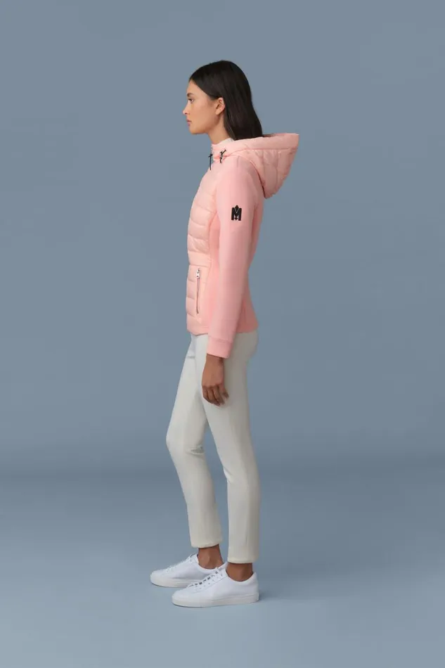 Light Jackets Women Mackage DELLAR Hybrid Jacket With Hood Cream Light Jackets Women Mackage DELLAR Hybrid Jacket With Hood Cream