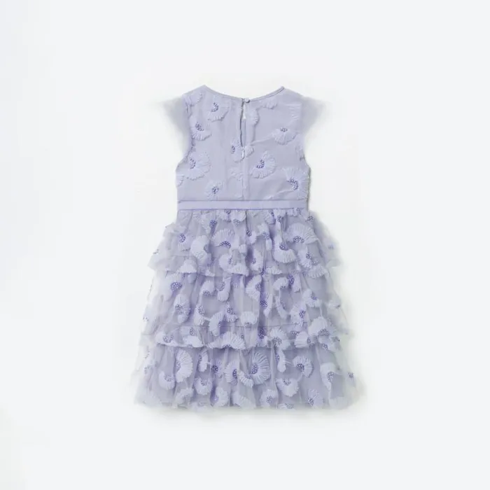 Lilac Tulle Midi Dress Women Self Portrait Flower Girl