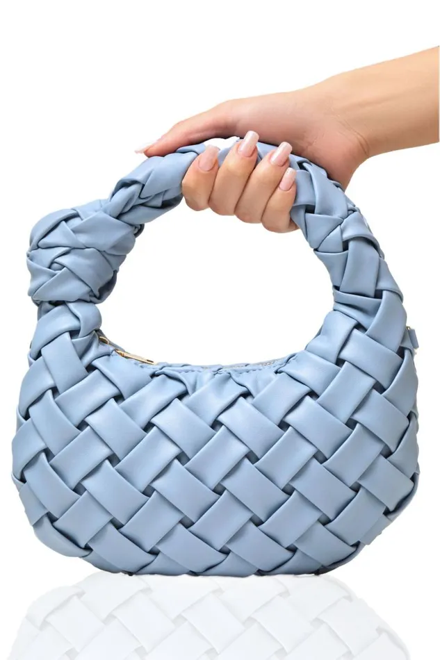Lilly039s Kloset Bags Women Nadia Woven Bag Light Blue
