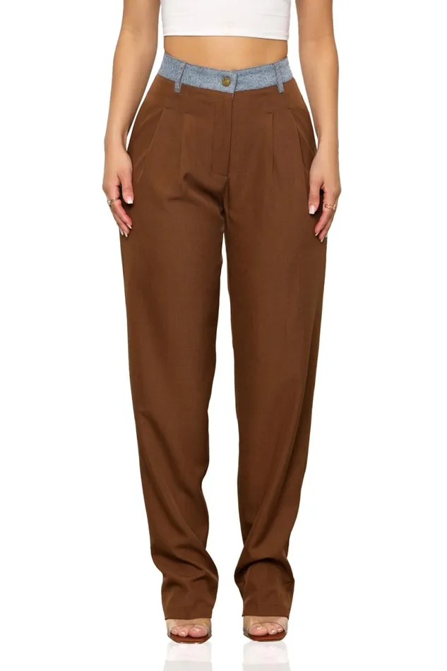 Lilly039s Kloset Bottoms Women Casual Chic Straight Leg Slacks