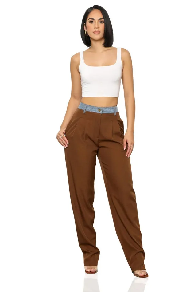 Lilly039s Kloset Bottoms Women Casual Chic Straight Leg Slacks