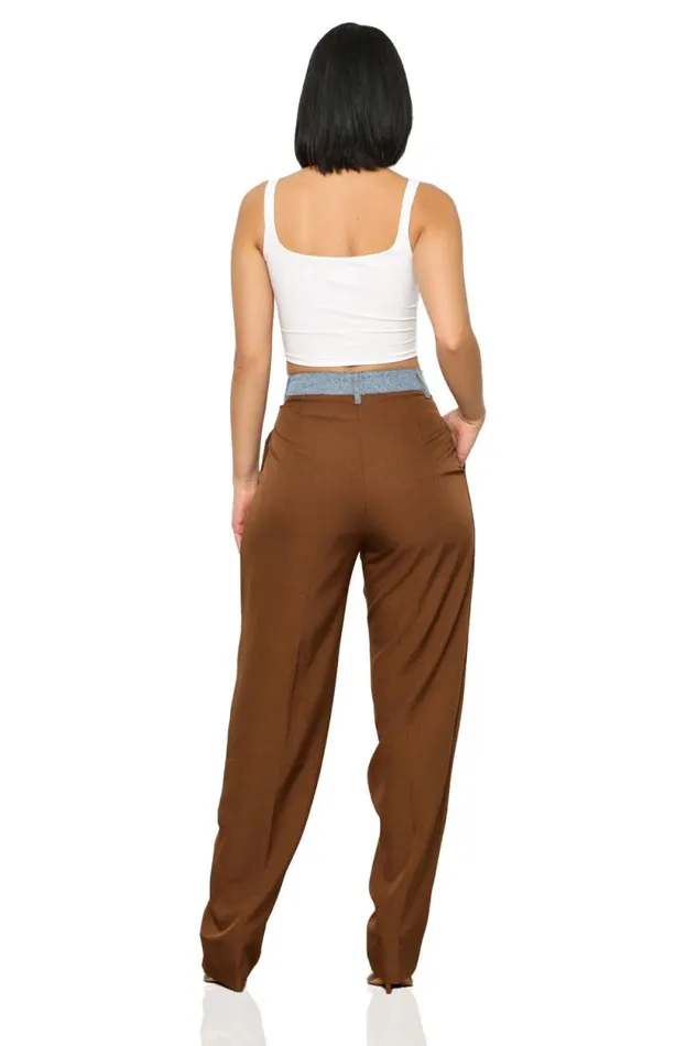 Lilly039s Kloset Bottoms Women Casual Chic Straight Leg Slacks
