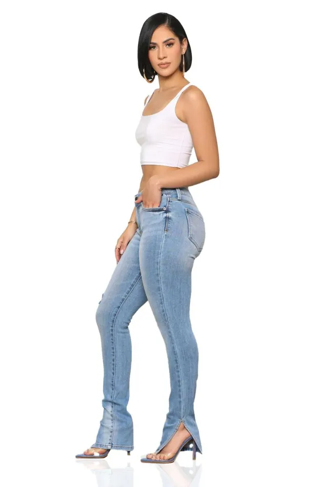 Lilly039s Kloset Denim Women Split It Jeans Light WashFINAL SALE
