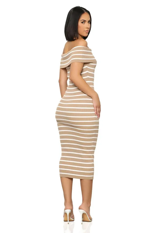 Lilly039s Kloset Dresses Women Earn Stripes Midi Dress