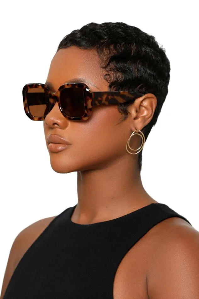 Lilly039s Kloset Eyewear Women Luxe Lens Square Shades Tortoise