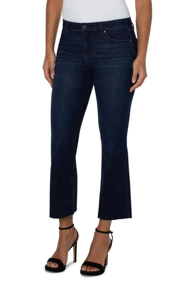 Liverpool Los Angeles HANNAH CROP FLARE WITH CUT HEM Walcott Women CROPS