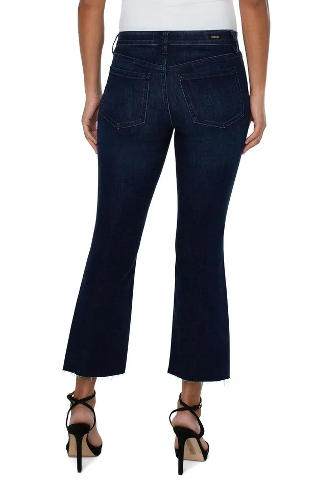 Liverpool Los Angeles HANNAH CROP FLARE WITH CUT HEM Walcott Women CROPS