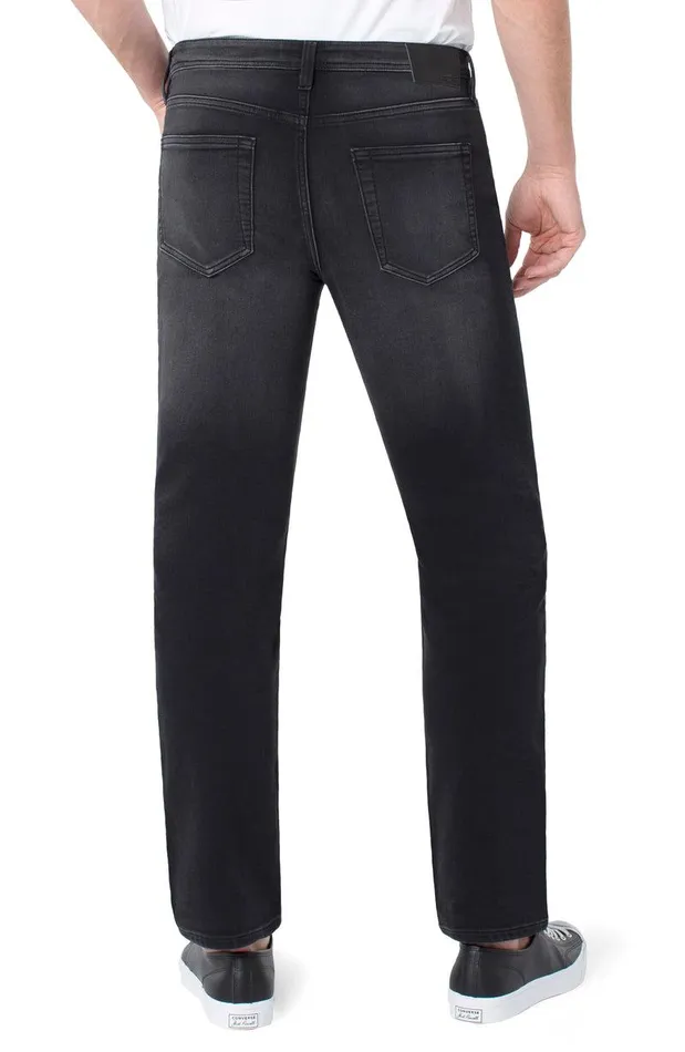 Liverpool Los Angeles REGENT RELAXED STRAIGHT BLACK KNIT ECO DENIM Bleecker Men JEANS