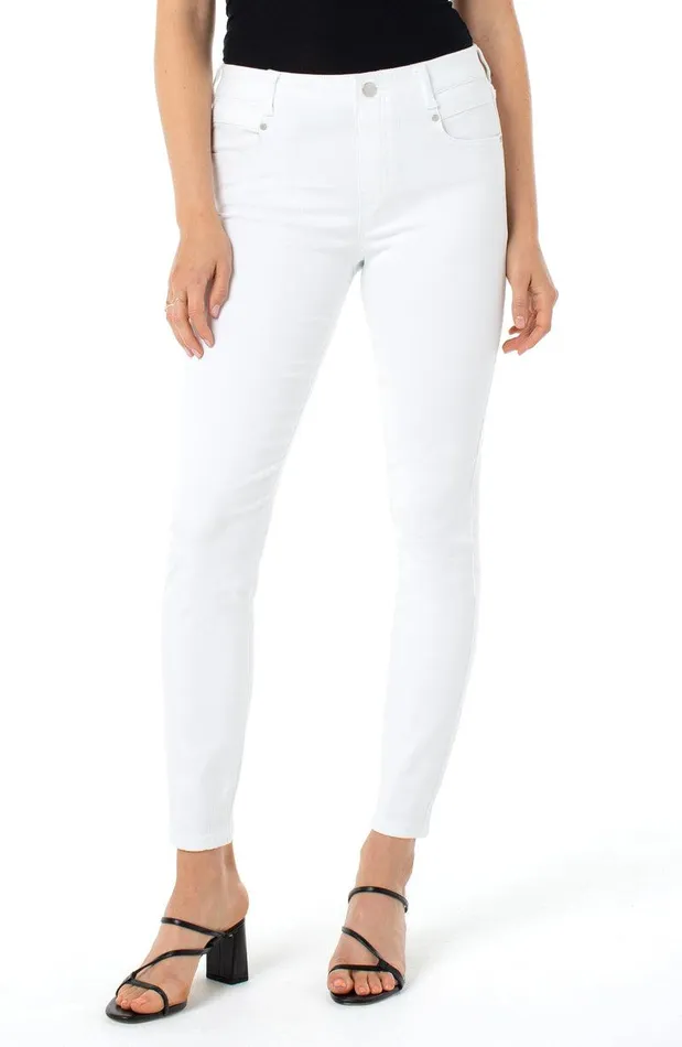 Liverpool Los Angeles THE GIA GLIDER ANKLE SKINNY Bright White Women ANKLE SKINNY
