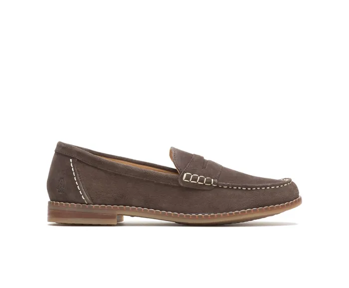Loafers Wren Loafer Dark Brown Suede 8211 Hush Puppies Women