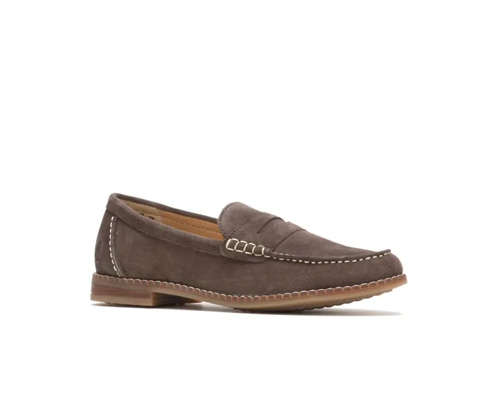 Loafers Wren Loafer Dark Brown Suede 8211 Hush Puppies Women