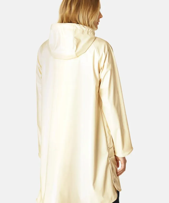 Long Raincoat 8211 Bleached Sand Rainwear Ilse Jacobsen Raincoats