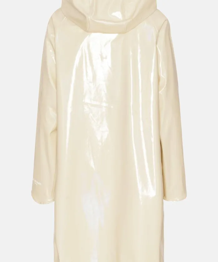 Long Raincoat 8211 Bleached Sand Rainwear Ilse Jacobsen Raincoats
