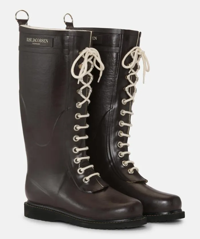 Long Rubber Boots 8211 Ganache Rainboots Ilse Jacobsen Rainboots Long