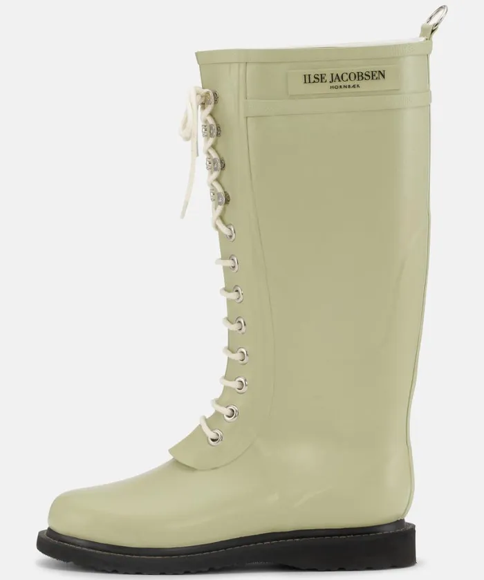 Long Rubber Boots 8211 Olive Grass Rainboots Ilse Jacobsen Rainboots Long