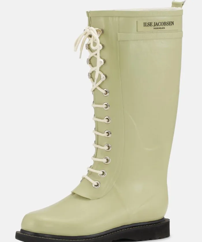 Long Rubber Boots 8211 Olive Grass Rainboots Ilse Jacobsen Rainboots Long