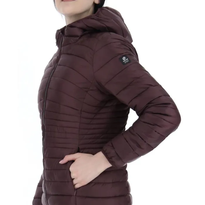 Lotto Sport Jackets Woman BOMBER CORTINA W III PAD PL Vineyard Dk Red