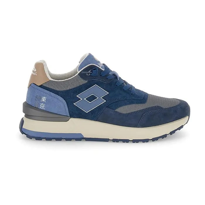 Lotto Sport Leggenda Man TOKYO GINZA PURE Dark Bluecool Gray 10uocean Blue