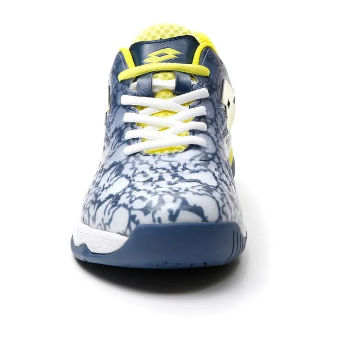 Lotto Sport Padel ManWoman SUPERRAPIDA 200 III All Whiteacid Yellowdark Denim
