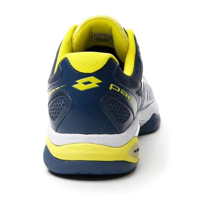Lotto Sport Padel ManWoman SUPERRAPIDA 200 III All Whiteacid Yellowdark Denim