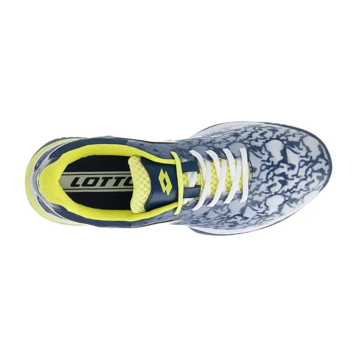 Lotto Sport Padel ManWoman SUPERRAPIDA 200 III All Whiteacid Yellowdark Denim