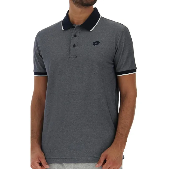 Lotto Sport Polo Shirts Man POLO FIRENZE PQ Navy Bluebrilliant White Lotto Sport Polo Shirts Man POLO FIRENZE PQ Navy Bluebrilliant White