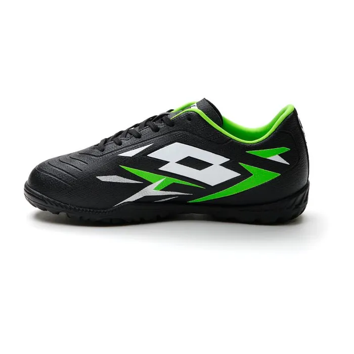 Lotto Sport Shoes ManWomanKids SOLISTA 700 VI TF JR All Blackall Whitespring Green