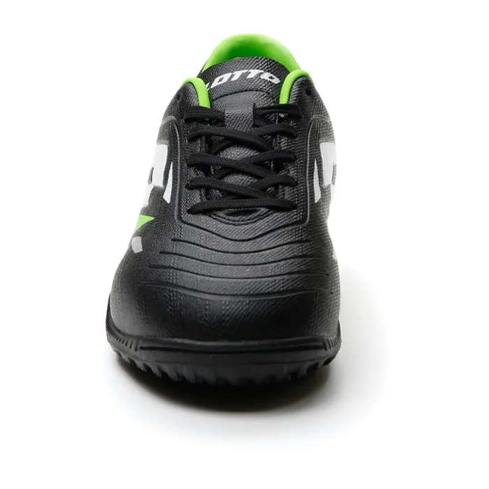 Lotto Sport Shoes ManWomanKids SOLISTA 700 VI TF JR All Blackall Whitespring Green