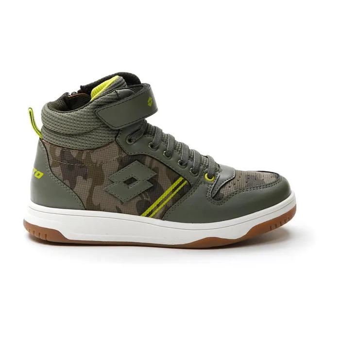 Lotto Sport Sneakers Kids ROCKET AMF III MID CAMO CL S Deep Lichenwarm Gray 11uscarab Green