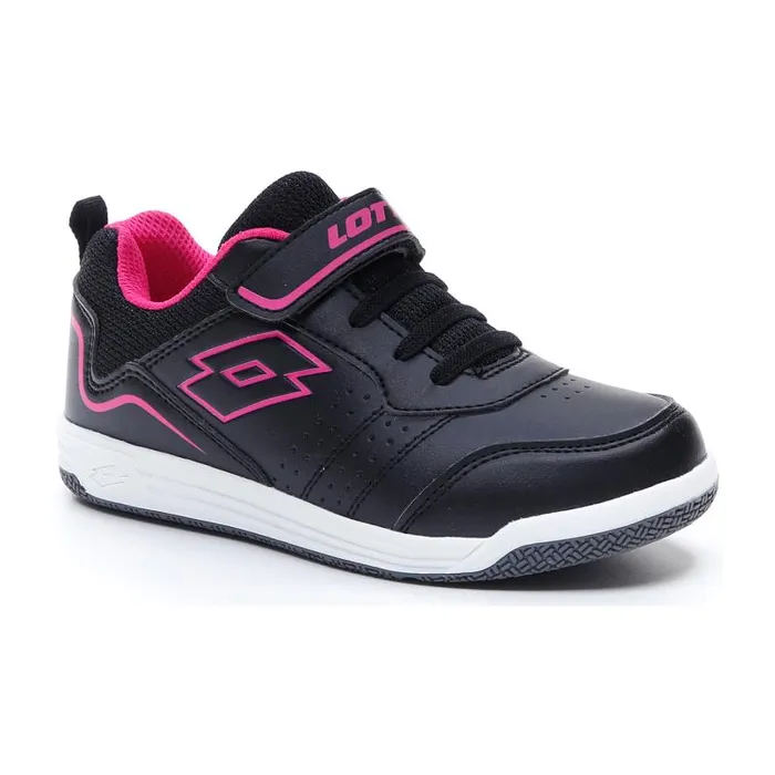 Lotto Sport Sneakers Kids SET ACE AMF XIV CL SL All Blackdynamic Fuchsia