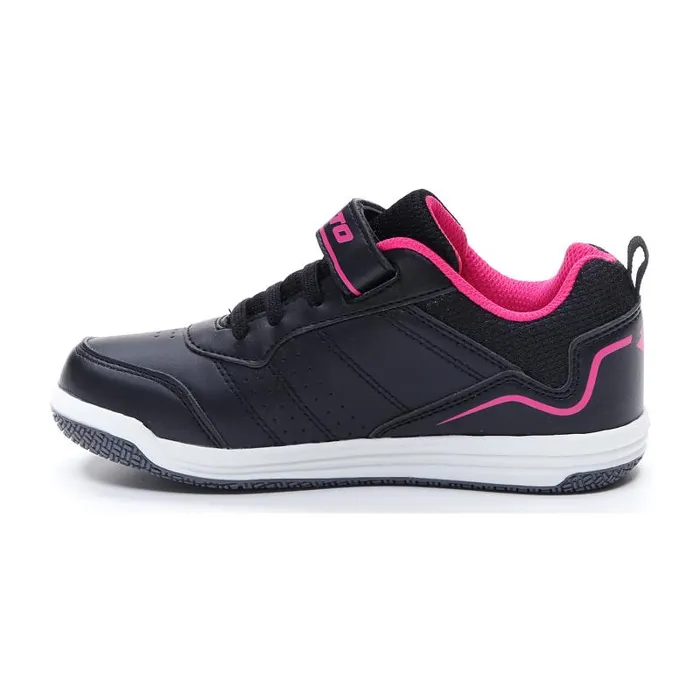 Lotto Sport Sneakers Kids SET ACE AMF XIV CL SL All Blackdynamic Fuchsia
