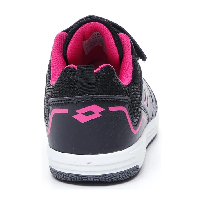 Lotto Sport Sneakers Kids SET ACE AMF XIV CL SL All Blackdynamic Fuchsia