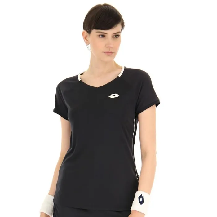 Lotto Sport TShirt WomanMan SQUADRA W II TEE PL All Black