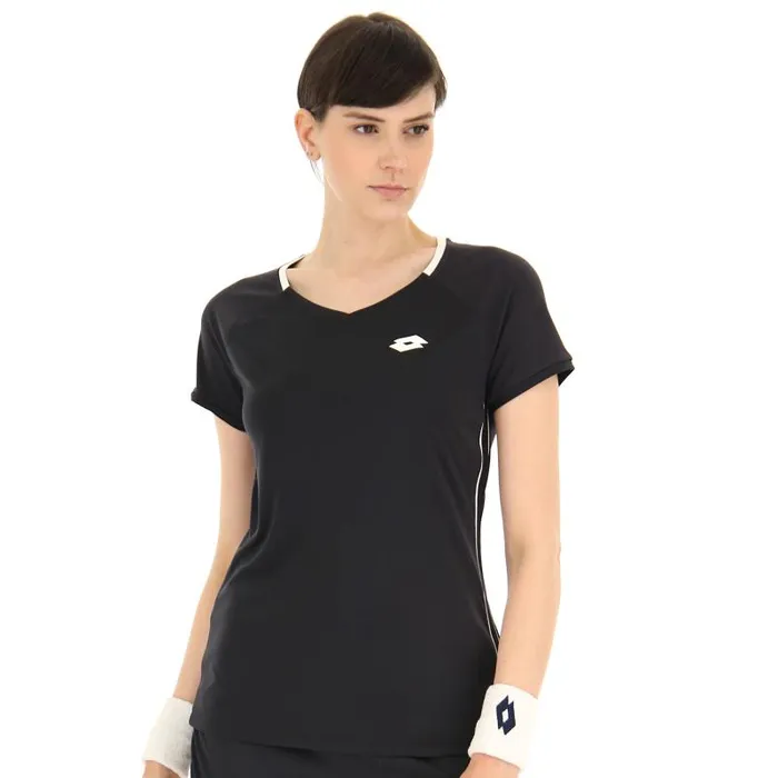 Lotto Sport TShirt WomanMan SQUADRA W II TEE PL All Black
