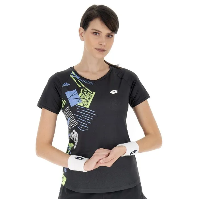 Lotto Sport TShirt WomanMan TECH W I 8211 D5 TEE All Black