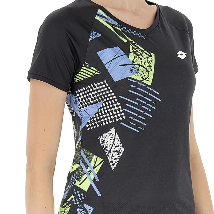 Lotto Sport TShirt WomanMan TECH W I 8211 D5 TEE All Black Lotto Sport TShirt WomanMan TECH W I 8211 D5 TEE All Black