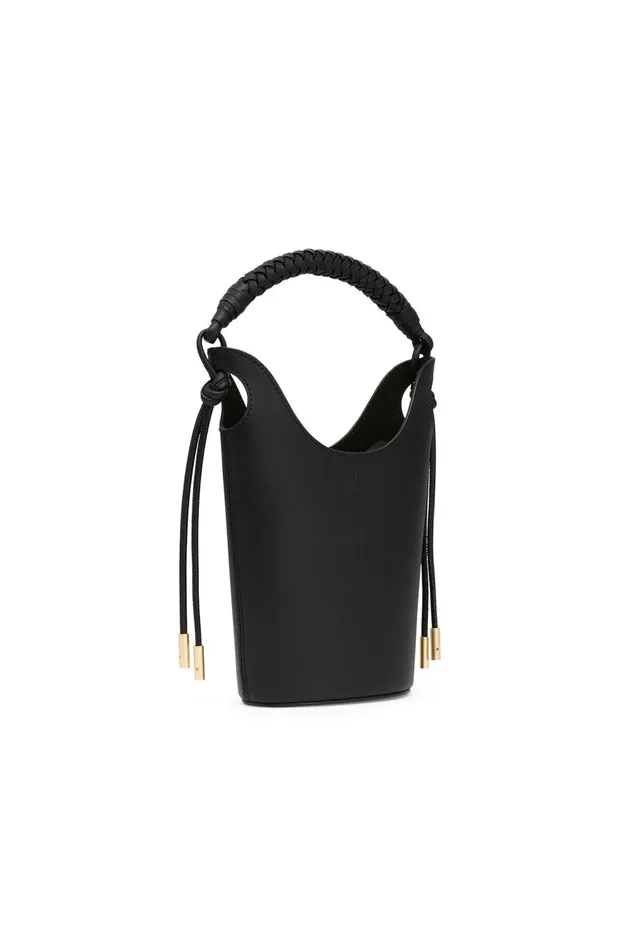 Louise Leather Bucket Bag Black Women Aje Handbags 038 Wallets