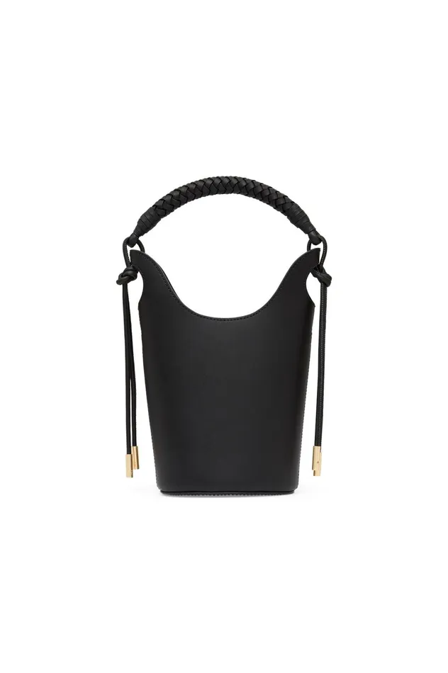 Louise Leather Bucket Bag Black Women Aje Handbags 038 Wallets