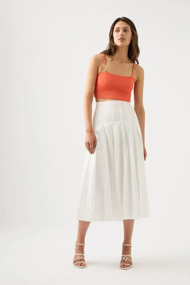 Lucia Knit Bustier Coral Women Aje Body 038 Crepe Knit
