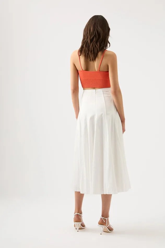 Lucia Knit Bustier Coral Women Aje Body 038 Crepe Knit