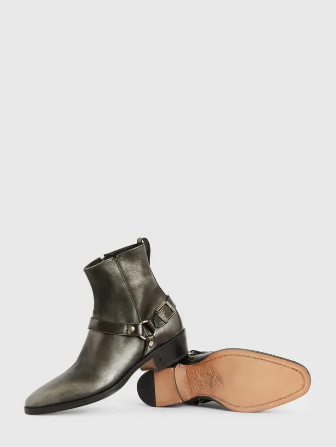 LUDLOW HARNESS BOOT Griffin ShoesLeather John Varvatos Leather Boots