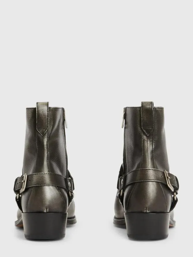 LUDLOW HARNESS BOOT Griffin ShoesLeather John Varvatos Leather Boots