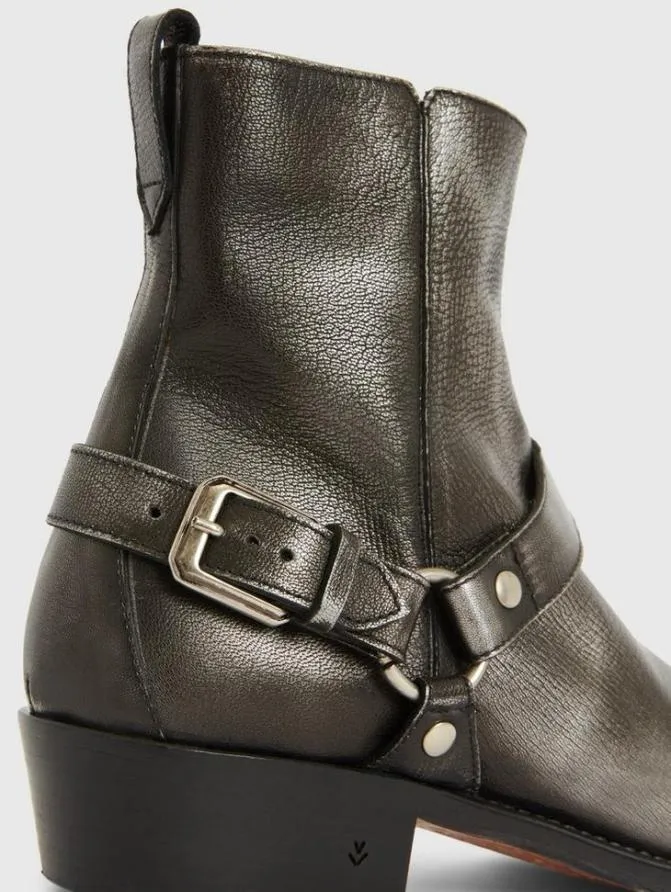 LUDLOW HARNESS BOOT Griffin ShoesLeather John Varvatos Leather Boots
