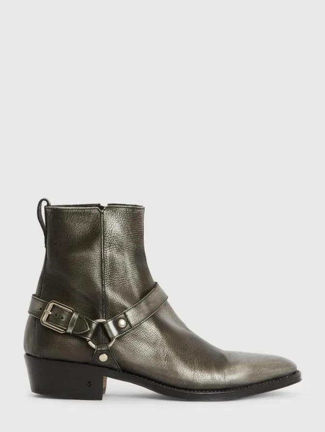 LUDLOW HARNESS BOOT Griffin ShoesLeather John Varvatos Leather Boots